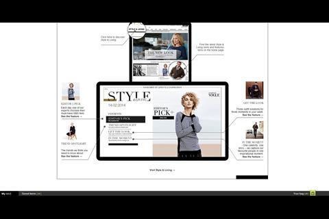 Marks & Spencer's new website has lots of editorial content